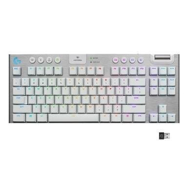 Teclado Sem Fio Mecânico Gamer Logitech G915 TKL RGB Lightsync USB Bluetooth Switch Gl Tactile Branco - 920-009660