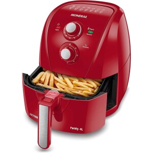 Fritadeira Sem Óleo Air Fryer 4L Mondial Vermelho 1500W 110V - AFN-40-FR