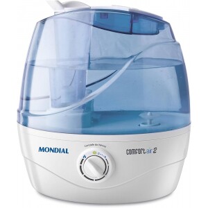 Umidificador de Ar Ultrassônico Comfort Air 2 Mondial Branco/Azul 30W Bivolt - NUA-02