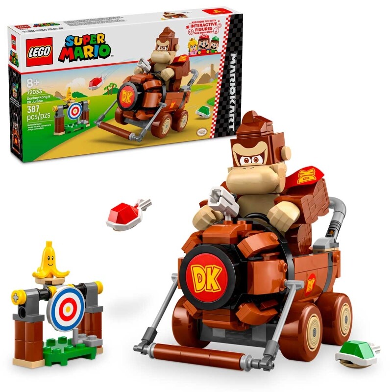 Set Lego Nintendo Super Mario Kart Donkey Kong e DK Jumbo - 72033