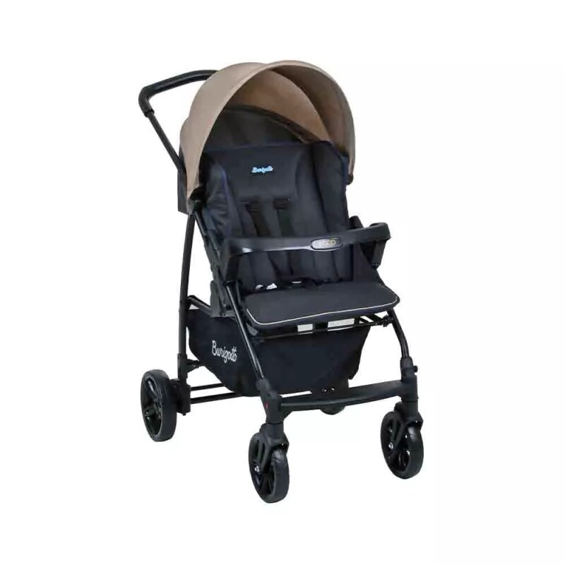 Carrinho de Bebê Burigotto Ecco Cinza e Bege 0 a 15kg