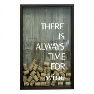 Quadro Porta Rolhas De Vinho There Is Always 17X27 Cm Betume
