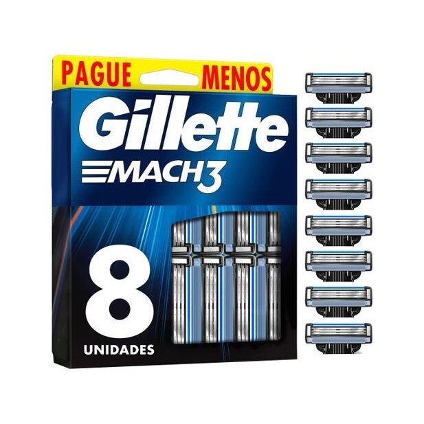 Carga para Aparelho de Barbear Gillette Mach3