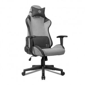 Cadeira Gamer TGT Heron TX Tecido Preto e Cinza Frete Gratis