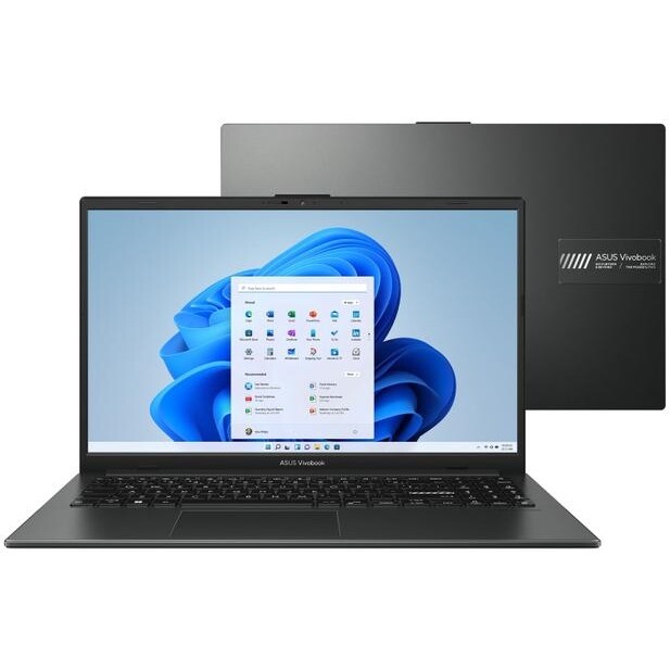 Notebook Asus Vivobook GO Ryzen 5-7520U 8GB SSD 256GB AMD Radeon  610M Tela 15.6'' FHD W11 - E1504FA-NJ836W