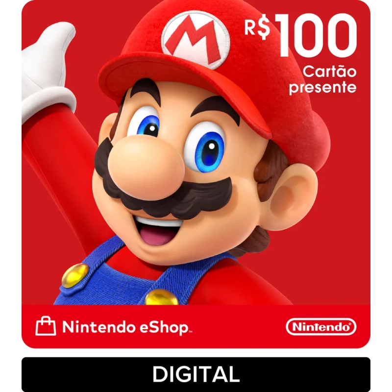 Gift Card Nintendo R$100 - (Digital)