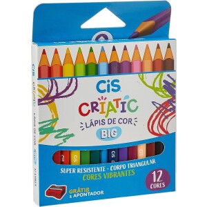 Lápis de cor Jumbo Criatic 12 cores 76.3700 Cis