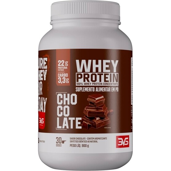 3VS Nutrition Whey 100% Concentrado 900g Sabor Chocolate