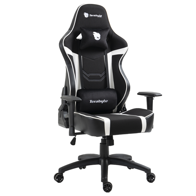 Cadeira Gamer Terabyte Vision Reclinável 2D Preto e Branco
