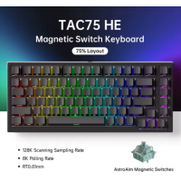 Teclado Akko tac75 he 0.01mm 8k rgb com fio esports te