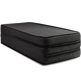 Puff Multiuso 3 Em 1 Casal Espuma Preto - BF Colchões