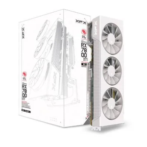 Placa de Vídeo RX 7800 XT Magnetic Air Gaming Graphics Card with XFX Qicksilver White AMD Radeon 16GB GDDR6 Freesync - RX-78TMAIRW9
