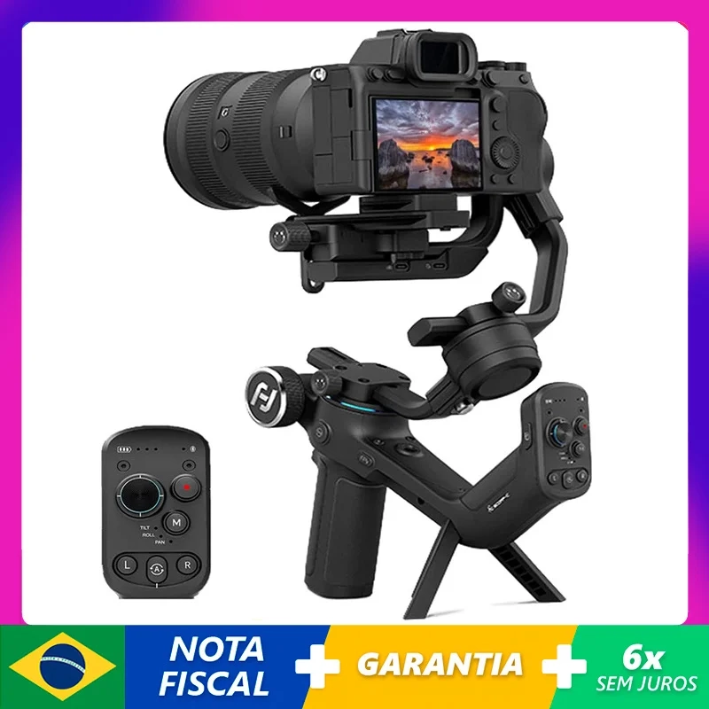 Gimbal Estabilizador Profissional de 3 Eixos para Câmera Feiyutech Scorp-c