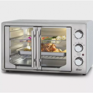 Forno e Fritadeira Sem Óleo Oster 42L French Door 2 em 1 - TSSTTVFDMAF
