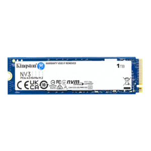 Ssd M.2 2280 Nvme Kingston 1tb Nv3 Snv3s/1000g Pci-e Gen 4.0 Formato M.2 2280 Velocidade De Leitura Até 6000 Mb/s E Gravação Até 4000 Mb/s Cor Azul-es