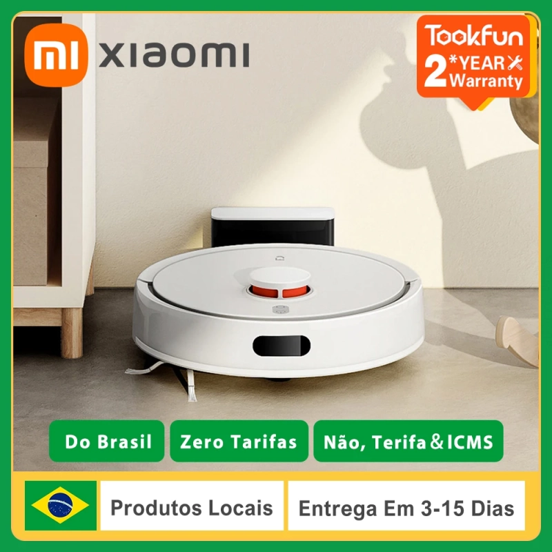 Robô Aspirador Xiaomi Mijia 3C+ edição aprimorada com app que faz mapeamento da casa