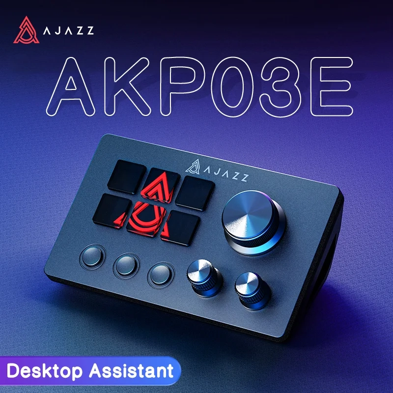 Ajazz Multifuncional Console Painel Desktop Teclado