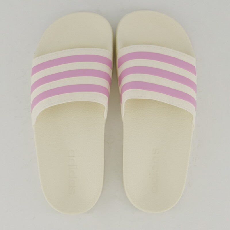 Chinelo Adidas Adilette Shower Juvenil Off White e Lilás