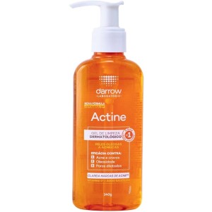 Darrow Actine Gel De Limpeza + Vit C Pele Oleosa A Acneira - 140G Laranja