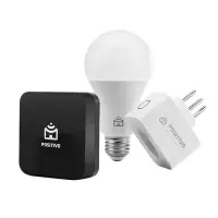 Kit Casa Conectada: Smart Lâmpada Wi-fi + Smart Plug Wi-fi + Smart Controle Universal - Positivo