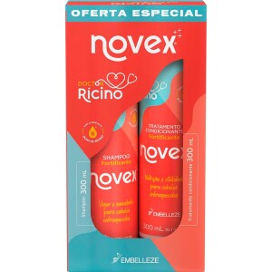 Kit Shampoo e Condicionador Novex Doctor Rícino 300ml