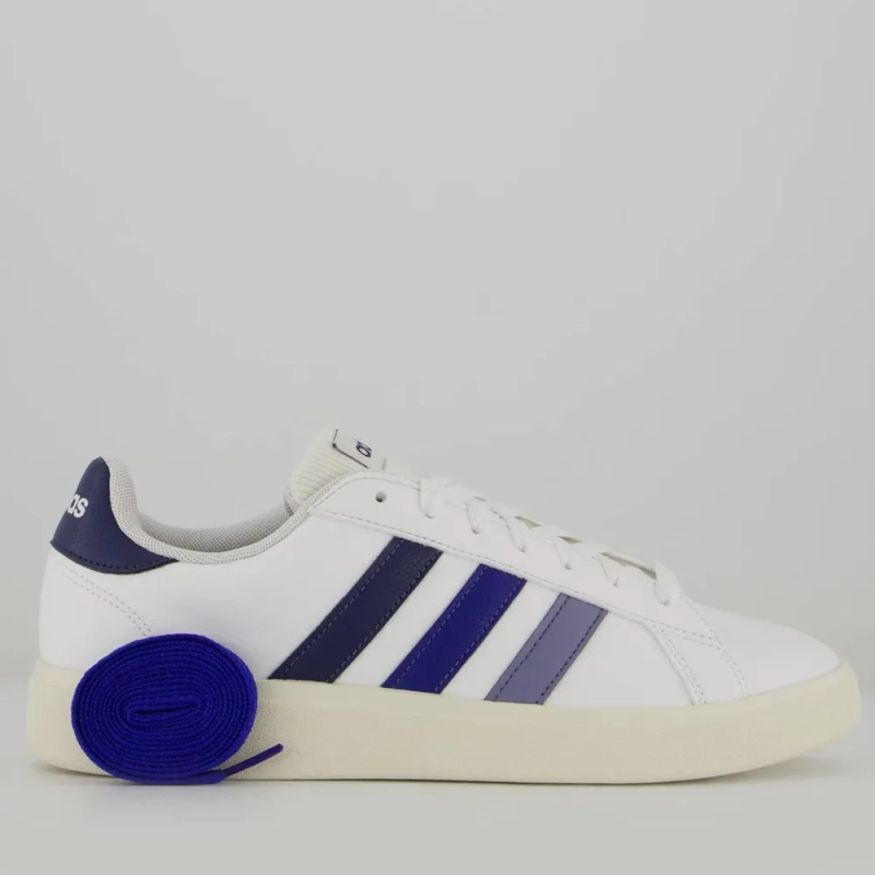Tênis adidas Grand Court Base - Branco e Marinho