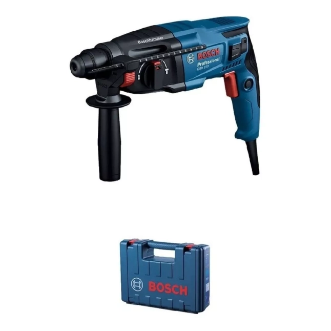 Martelete Perfurador Rompedor Bosch Professional Gbh 220 Azul com 720W de Potência - 127V