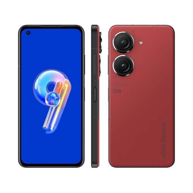 Smartphone Asus Zenfone 9 128GB Vermelho 5G Snapdragon 8+ 8GB RAM 5,92" Câm Dupla + Selfie 12MP