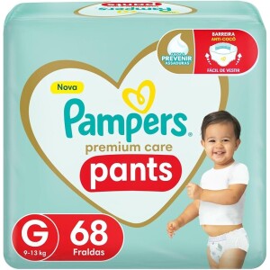 Fralda Pampers Pants Premium Care G - 68 fraldas