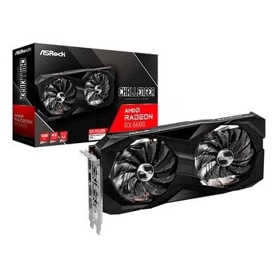 Placa de Vídeo ASRock AMD Radeon RX 6600 CLD 8G 8GB - 90-GA2RZZ-00UANF