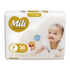 Mili Fralda Love&Care Mega P - 56 Unidades