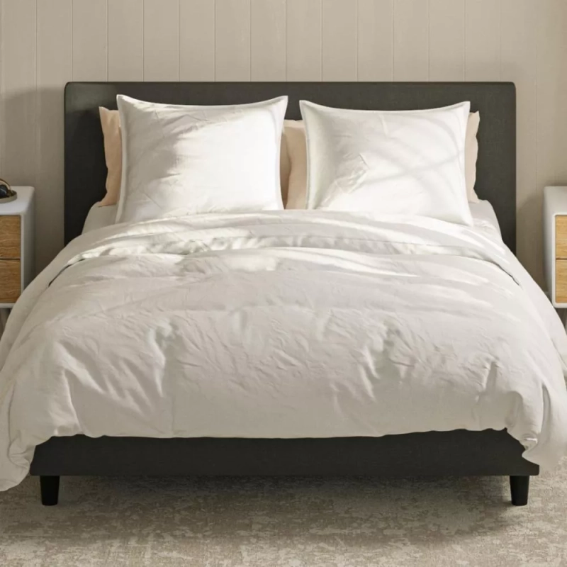 Jogo De Cama 400 Fios Emma Casal - (4 Peças) Cor Branco Desenho do tecido Liso