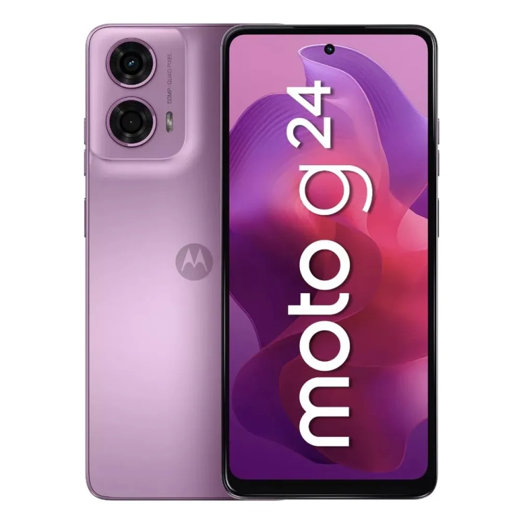 Smartphone Motorola Moto G24 4g 256gb 4gb Rosa + Ubook