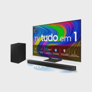 Smart TV 55 qled 4K 55Q65D 2024 + Soundbar HW-B550/ZD