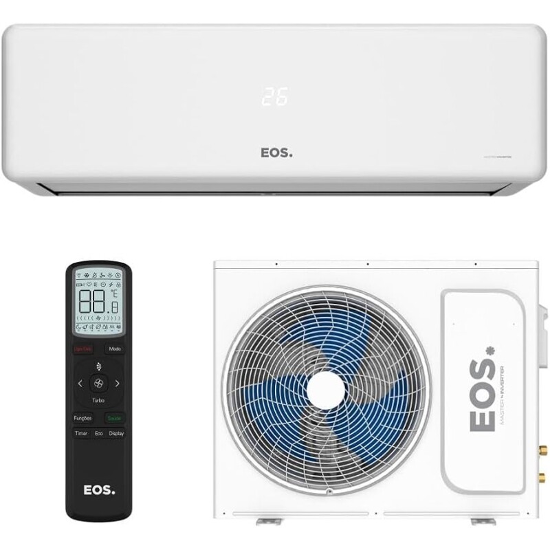 Ar-Condicionado Split Inverter 12000 BTUs EOS Master Inverter High Wall Quente e Frio EASM12001IQI/EASM12001IQE 220V