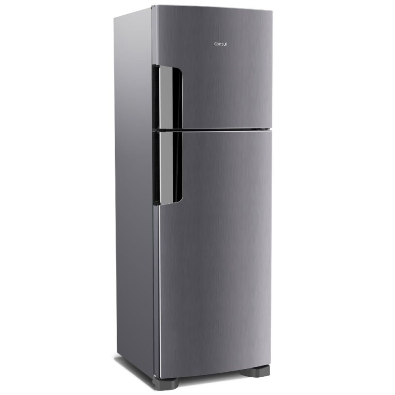 Geladeira Consul Frost Free Duplex 386 litros com Altura Flex cor  Inox  CRM44AK 220V