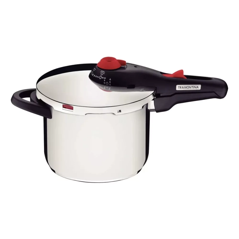 Panela De Pressão Tramontina Solar 6 L Cor Prata