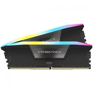 Memória DDR5 Corsair Vengeance RGB 32GB (2x16GB) 6200MHz Preto CMH32GX5M2E6200C36