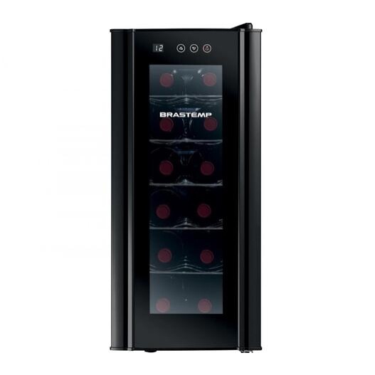 Adega Climatizada Brastemp 12 Garrafas com Painel Touch All Black BZC12 B Preto