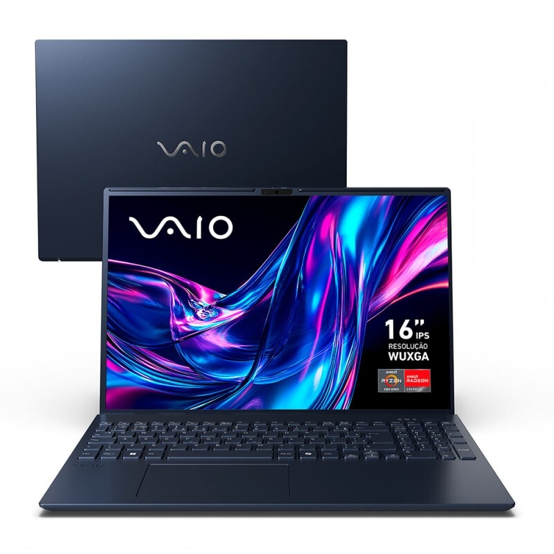 Notebook Vaio FE16 Ryzen 5-5625U 16GB SSD 512GB AMD Radeon Graphics Tela 16" WUXGA Linux - VJFE69F11X-B0711H