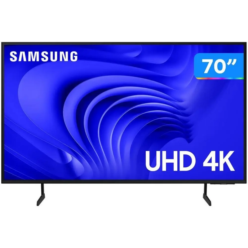 Smart TV 70" Samsung UHD 4K 2024 Processador Crystal 4K Gaming Hub AI - 70DU7700