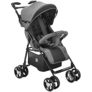 Multikids Baby Carrinho Passeio Flick 0-15Kgs Preto Com Cinza Bb445