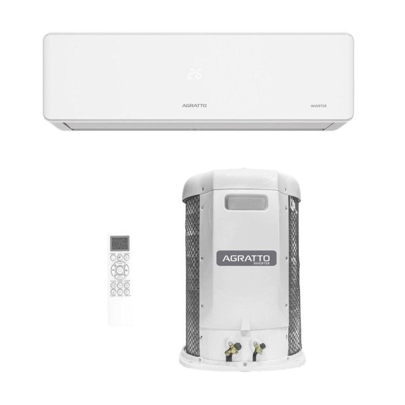 Ar Condicionado Split Agratto Hi Wall Fit Top Inverter 30.000 BTUs Frio Monofasico Branco FICST30F-02 - 220V - WebContin