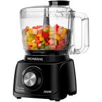 Mini Processador de Alimentos Mondial Turbo Pratic MP-16-B 300W 1 Velocidade Preto 127V