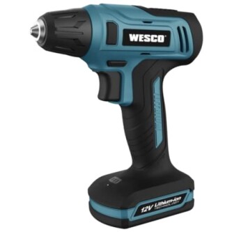 Parafusadeira Furadeira 10mm 12v Com Kit Wesco