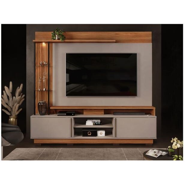Painel para TV até 70 DJ Móveis Martino 4 Prateleiras