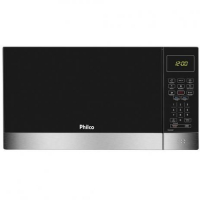 Micro-ondas Philco PMO26IP 26 Litros com Menu Fit Preto com Inox - 110V