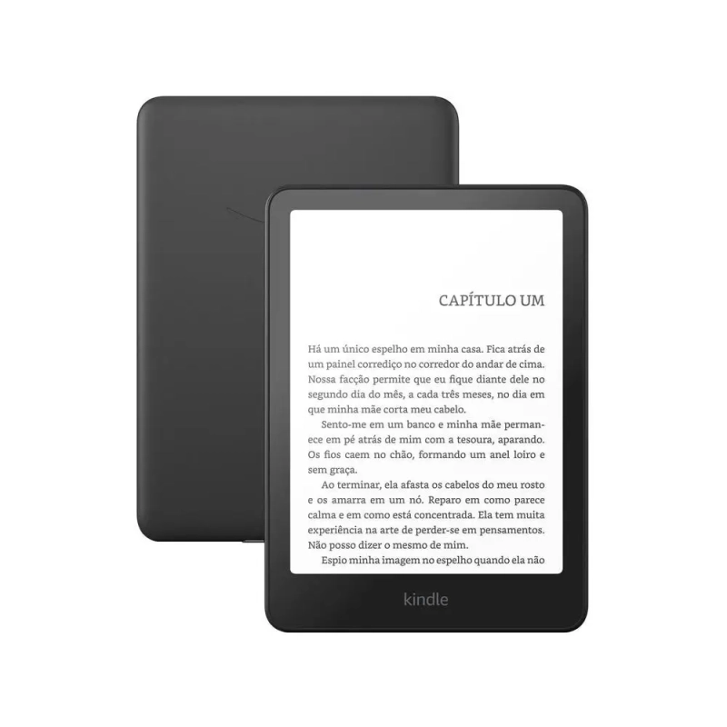 Kindle Paperwhite 12ª Geração 2024 Amazon 7" 16GB 300 ppi Wi-Fi à Prova de Água Preto Metálico