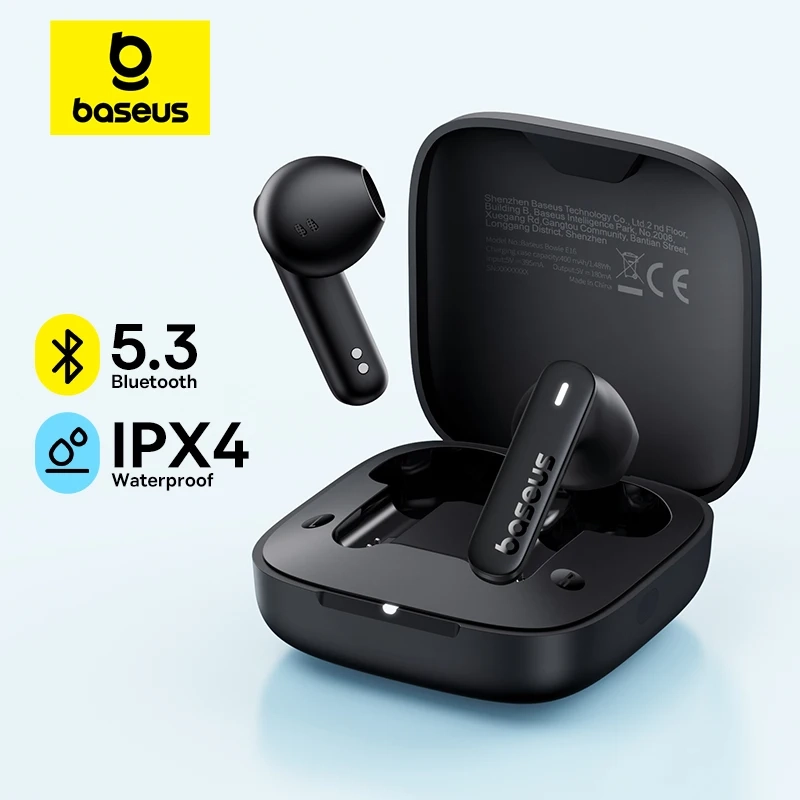 Coleção AliExpress Baseus Bowie E16 Fone De Ouvido Sem Fio Bluetooth 5.3 Fones De Ouvido Bateria 30H Longa IPX4 Impe
