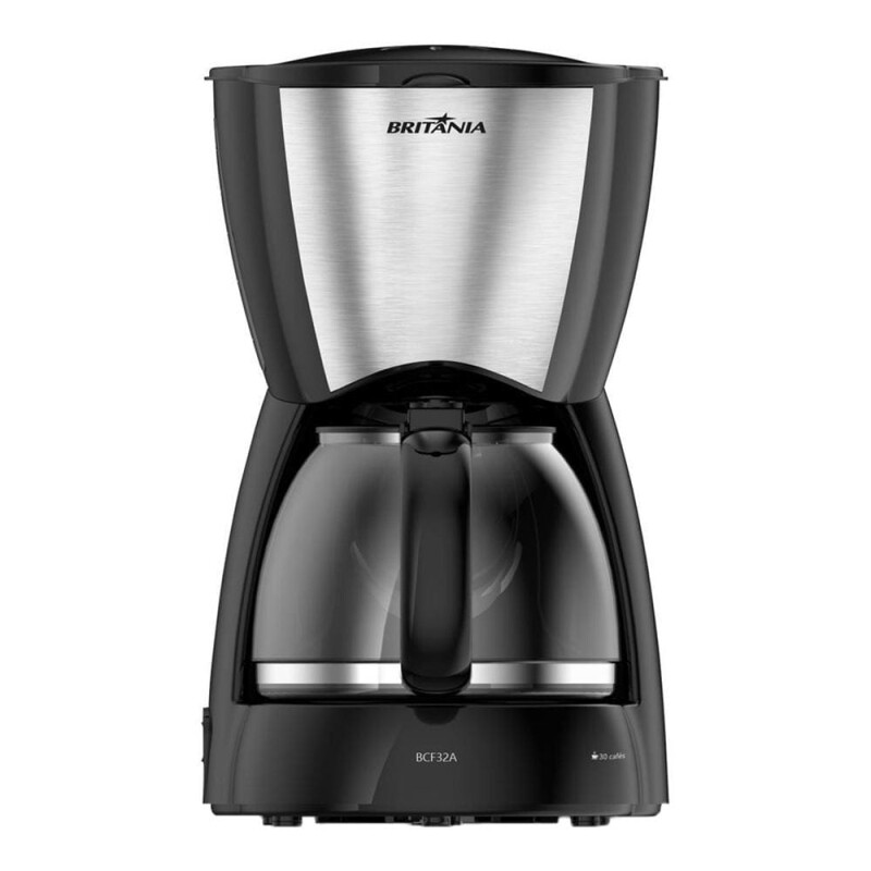 Cafeteira Elétrica Britânia BCF32A 30 xícaras - Preto e Inox - 110V